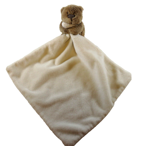 Brown Teddy Bear Cream Lovey Baby Security Blanket Soother Walmart George - Picture 1 of 15